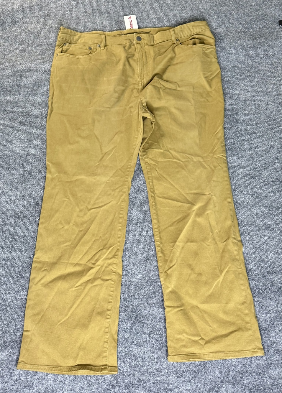American Eagle Pants Mens 44x32 Brown Chino Bootcut Stretch Cotton Spandex